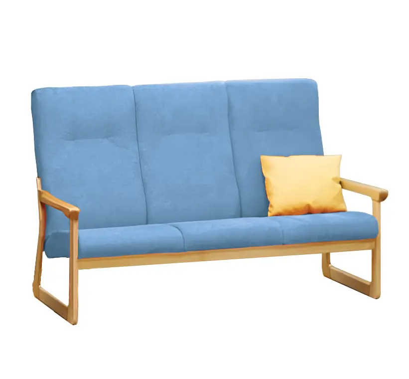 BE - 3 trojkřeslo, koženka ROXA 5.08 - koženka světle modrá